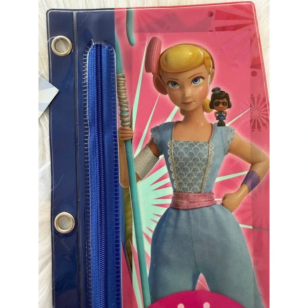 Disney Toy Story Bo Peep Woody Buzz Lightyear 3-Ring Binder Pencil Pouch NWT